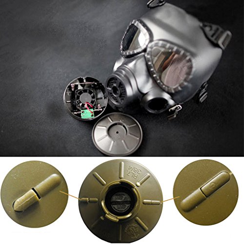 Zinnor Dummy Gas Mask Fan for CS Protection Zombie Soldiers Halloween Masquerade Resident Evil Antivirus Skull - Thumbnail 5