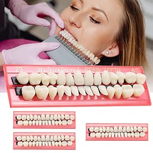 4 set Hars Kunstgebit Valse Tanden, Acryl Hars Nep Tanden Voor Ontbrekende Fixatie, Nep Tand, Halloween Nep Tanden Kit Voor Halloween Cosplay Kostuum 112 stuks 23 A2