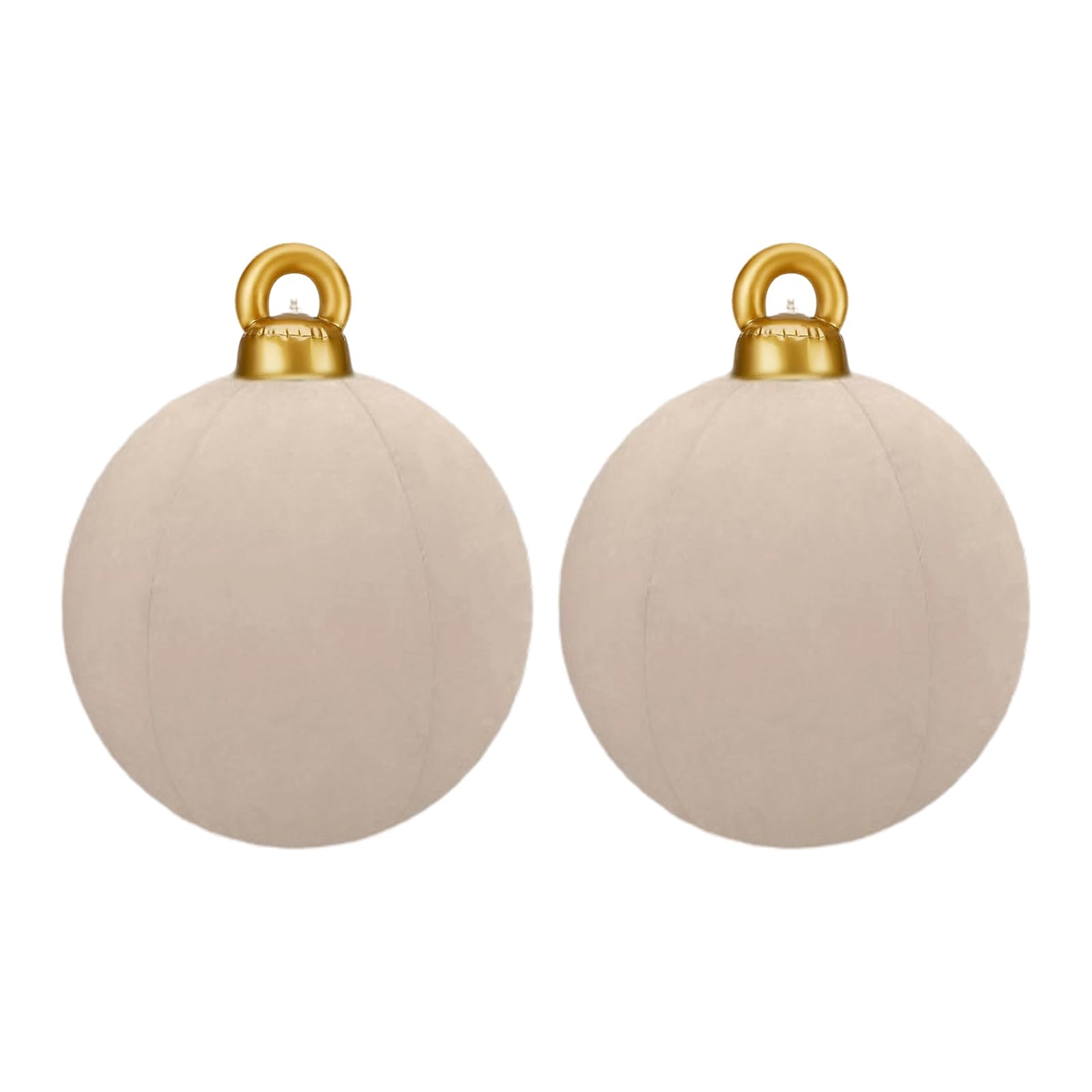 Xinsheinelry 2PCS Large Flocking Inflatable Christmas Ornament Sturdy Outdoors Decors for Patios Festival Atmospheres Setups Large Inflatable Christmas Ornament