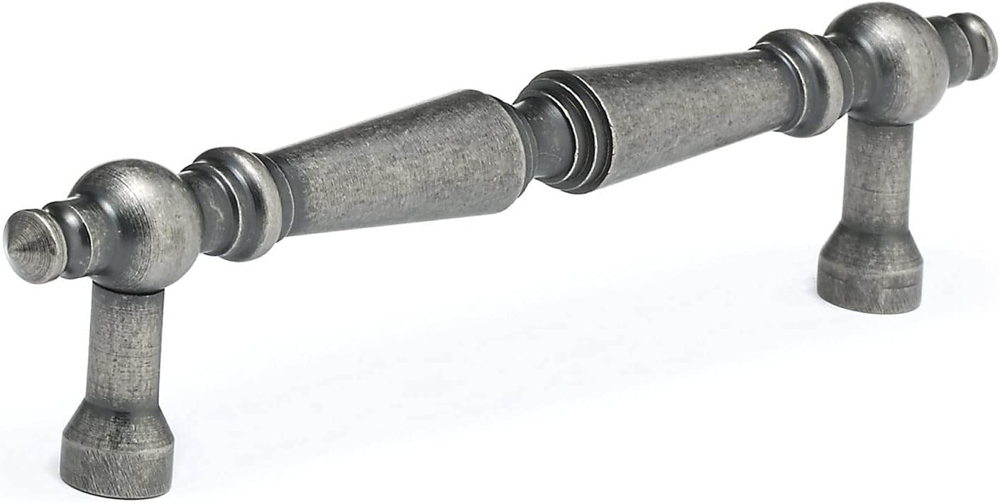 Richelieu Hardware BP1454195 Brome Collection 3 1/2-inch (89 mm) Center-to-Center Brushed Nickel Traditional Cabinet and Drawer Pull Handle for Kitchen, Bathroom, and Furniture