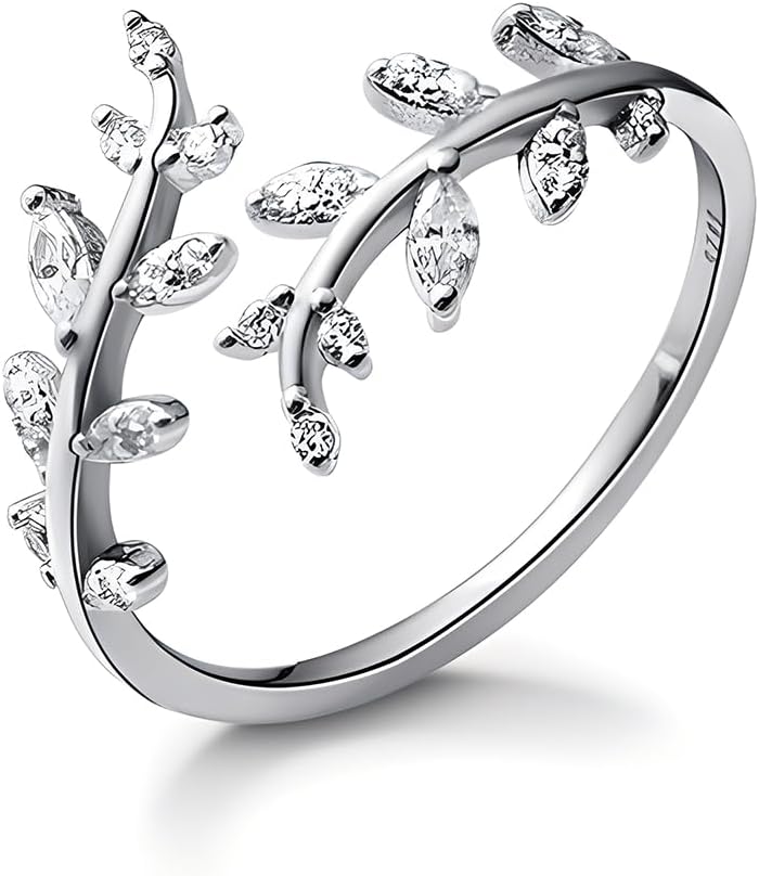 Adjustable S925 Sterling Silver Ring for Women