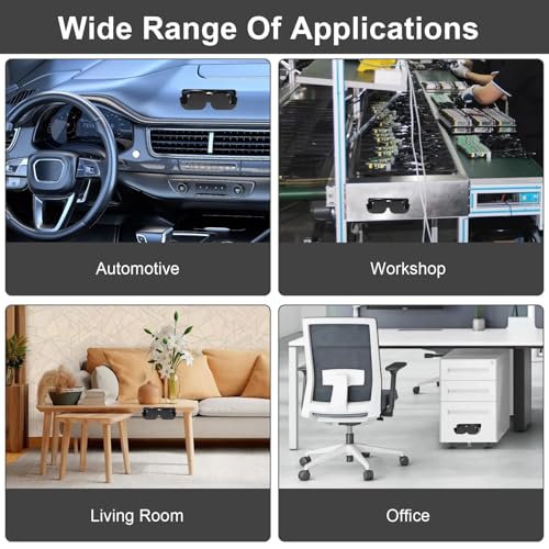 AOROPS Auto Brillenablage, 2 Stück Brillenetui Auto Sonnenbrillen 165 mm x 55 mm x 35 mm, Aufbewahrung Halterung Selbstklebend mit Filzpolsterung für Brillen im Auto Brillenetui Ablagebox