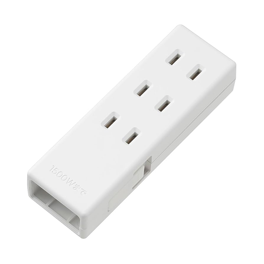 Amazon.co.jp: 無印良品 ジョイントタップ ロック付 コンセント3