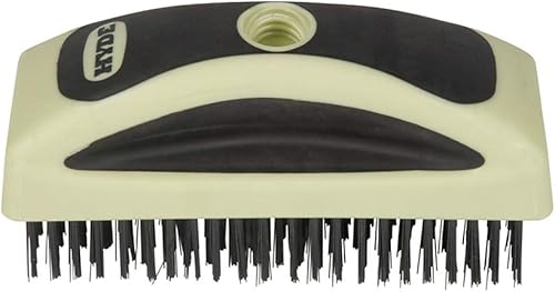 HYDE 46840 Cepillo de alambre MAXXGRIP PRO estilo bloque, 6.75" x 2.5"