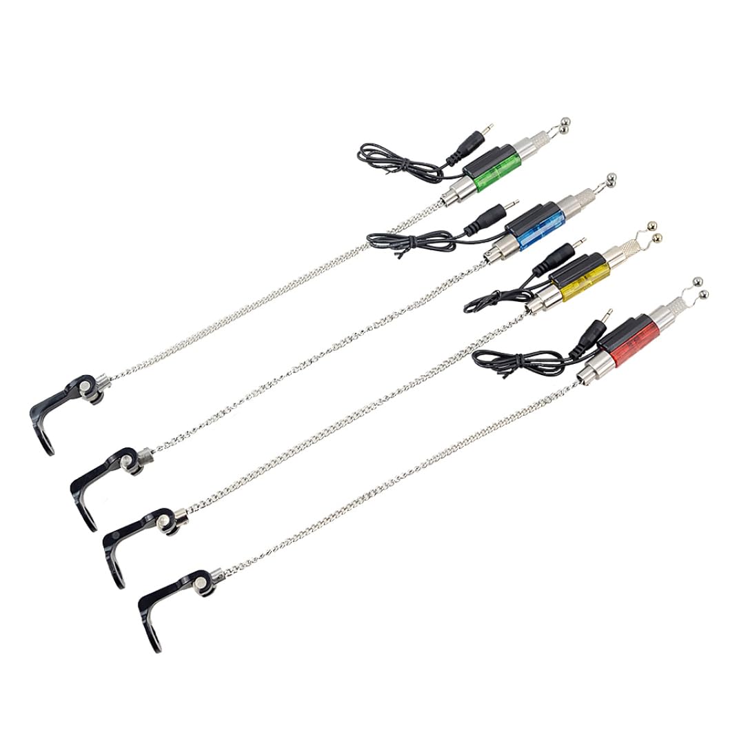 OnIUeZky Fishing Bite Alarm Portable Alerter Hanger Bite Indicator Outdoor Fishing Kit 4PCS..