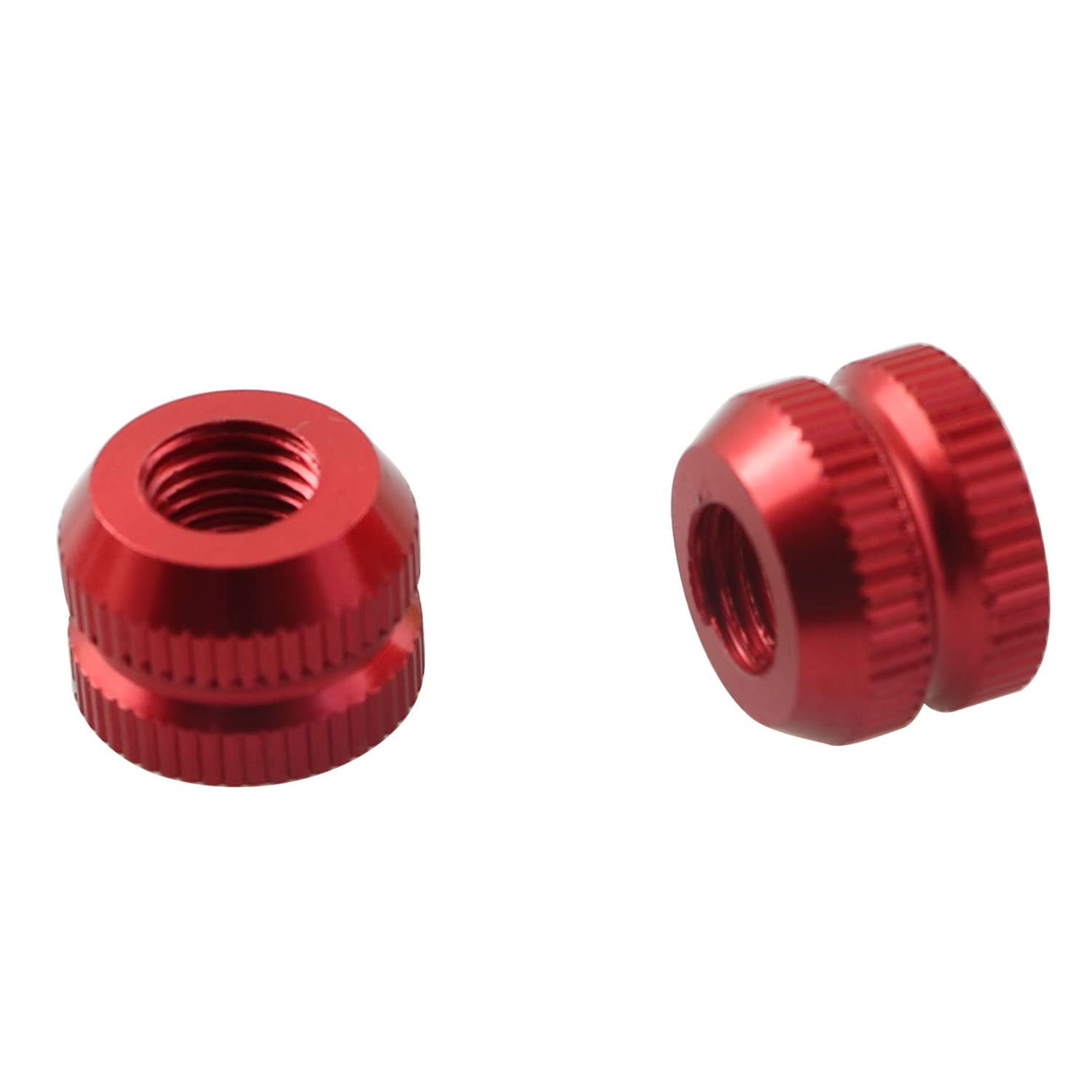 JCBIZ 2PCS Bicycle Vacuum Tire Presta Valve Nuts Bicyle Inner Tube Valve Nuts with Sealed O Ring for Most Mountain Bikes Road Bikes, Black