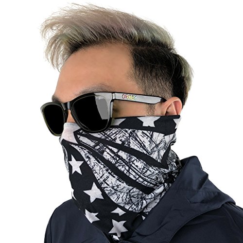 American Flag Face Mask - Sun Wind Dust Protection Reusable Mask For Men & Women - Works As Neck Gaiter, Headwear, Balaclava - Ski Atv Riding Mask (American Flag) #TOP1