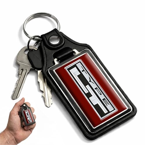 Image of Brotherhood Car Key Chain for Camaro - Classic Models Keychain for Men and Women Gift Key Ring - Dark Red - Type LT