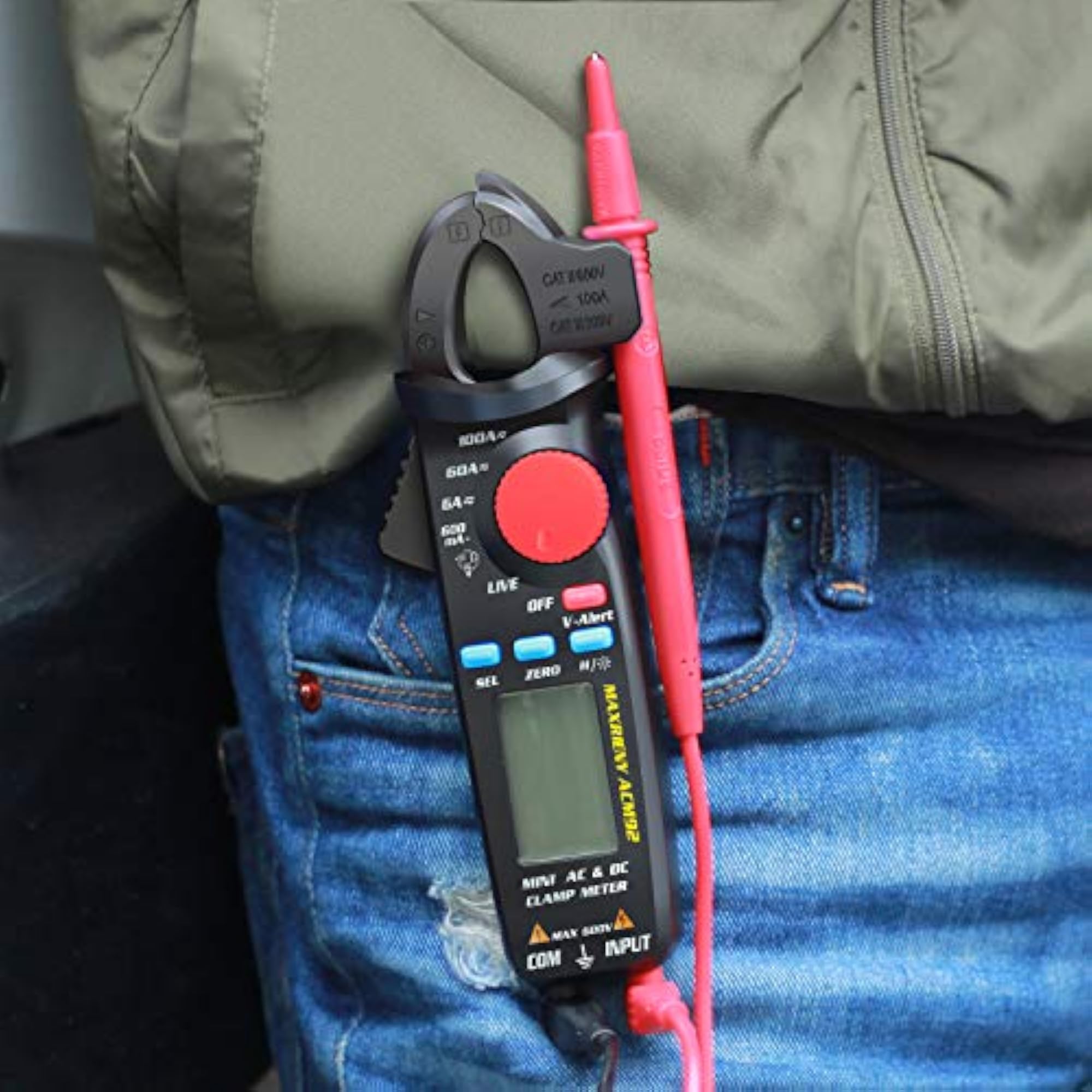 Digital Multimeter Clamp Tester, 6000 Counts