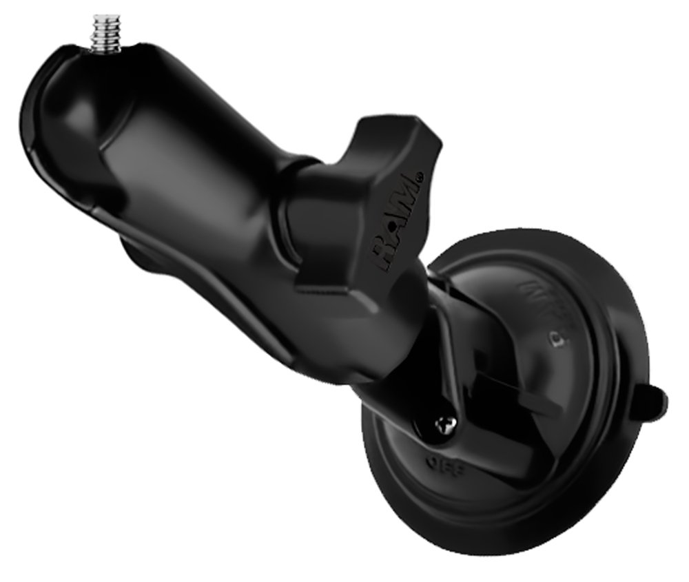 RAM-MOUNT -RAM-B-166-237 - Twist Lock Suction Mount With 1/4-20 Camera Base (1 ball)