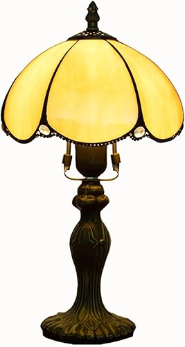 Miniatura 2 de Errzom Lámpara pequeña Tiffany para dormitorio mesita de noche mesa ambiental mesa de noche decoración de rosa mini luz nocturna lámpara de mesa de