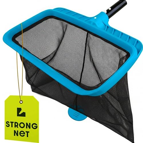 Lime Ultra-Durable Pool Skimmer Net for Leaves