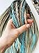 Daddy Dread Synthetic Crochet Dreads — Sea Breeze, Dreads Extensions, Cream Blue color, de dreads, se dreads, faux locs, Custom Dreadlocks Extensions
