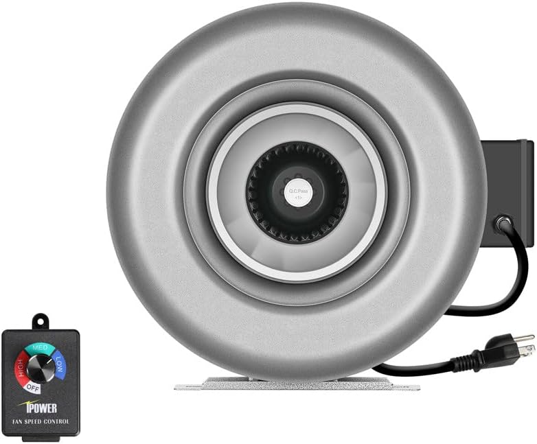 Fеаturеd Prоduсt iPower GLFANXINLCTR8 8 Inch 750 CFM Duct Inline HVAC Exhaust Blower Ventilation Fan with Variable Speed Controller, 8", Grey Fеаturеd Prоduсt iPower GLFANXINLCTR8 8 Inch 750 CFM Duct Inline HVAC Exhaust Blower Ventilation Fan with Variable Speed Controller, 8", Grey