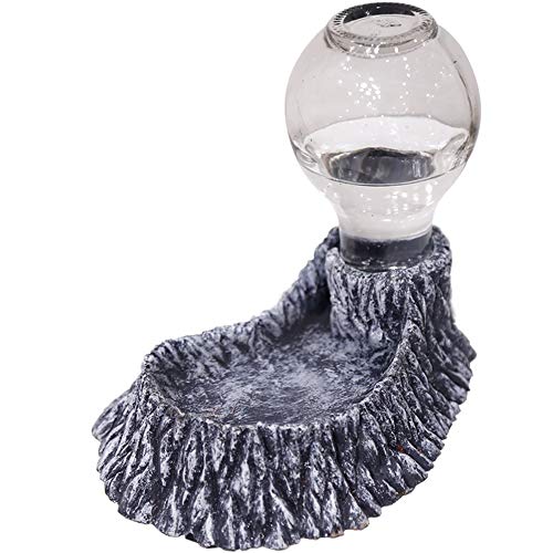 Reptile-Amphibians Water-Bowl Terrarium Waterfalls Habitat Decor - Automatic Water Dispenser for Insects Lizard Chameleon Tortoises Snake Spider Frog Gecko