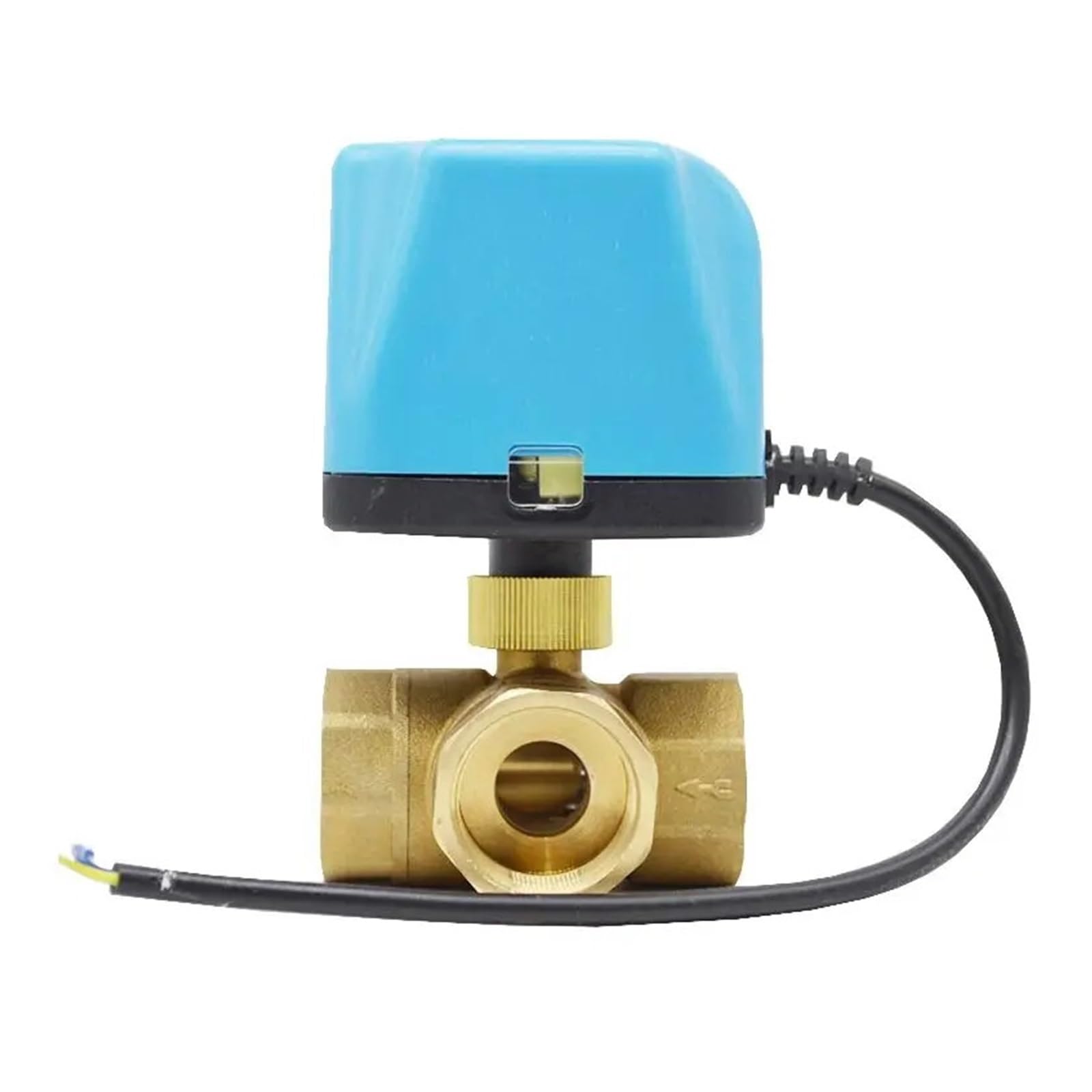 Valvola A Sfera Motorizzata A 2 Fili Con A Elettrica In Ottone A Tre Vie Da 1/2" 3/4" 1" 2" Conservazione Dell'Acqua(1-1/4",24VDC,Normally Closed)