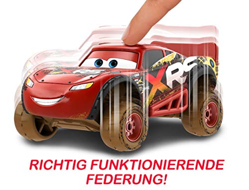 Mattel GBJ36 Disney Cars Xtreme Racing Serie Schlammrennen Die-Cast Auto Fahrzeug Lighning McQueen, Spielzeug ab 3… – Bild 4