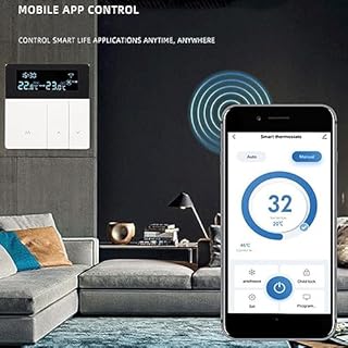 Termostato Intelligente 3A per Casa - Programmabile Con Schermo LCD a Colori, Alta Precisione per Riscaldamento Caldaia ad Acqua (Bianco)