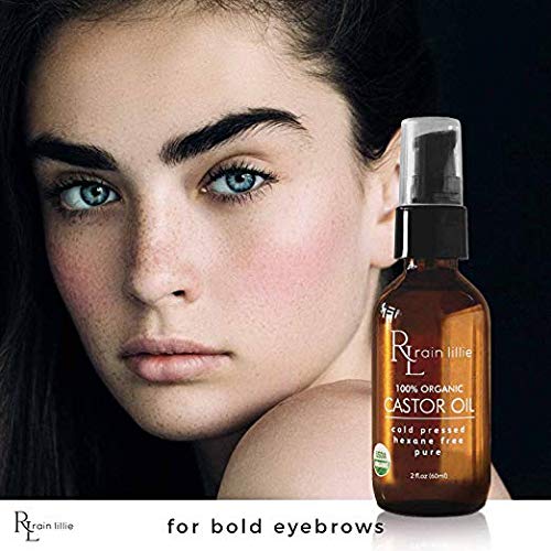 Organic Castor Oil for Hair Growth Eyelash Growth Serum, Natural Hair