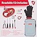 Firestone 30-pc Set Roadside Car Repair Kit, Car Tool Kit for Vehicles with Compact Soft Zipper Case, Portable Automotive Tool Set for Trucks, RVs, SUVs, ATVs with 8ft Booster Cables