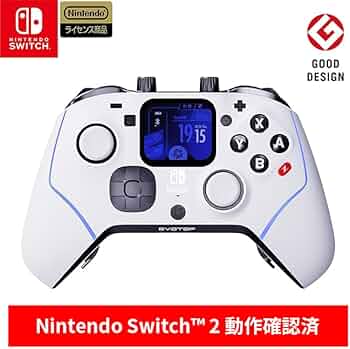 Amazon.co.jp: EVOTOP White ゲームコントローラー Nintendo Switch/PC