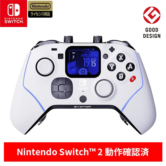 Amazon.co.jp: EVOTOP White ゲームコントローラー Nintendo Switch/PC