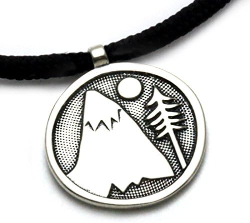 Tarma Sterling Silver Mountains for Me Pendant, One Size, Black