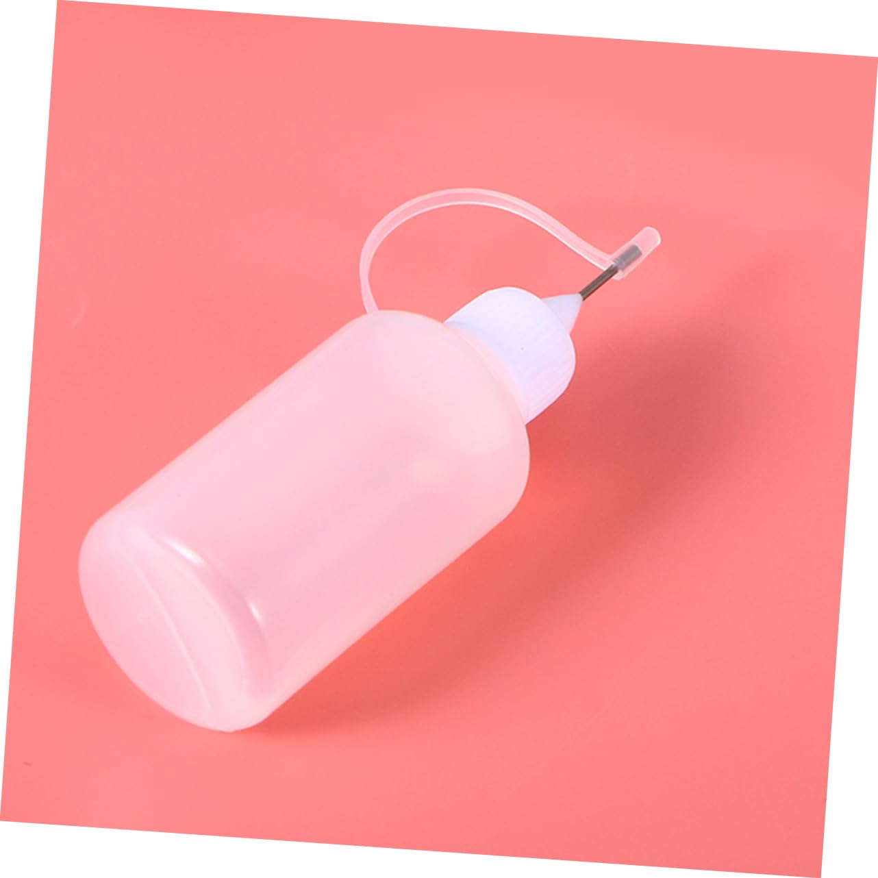 Botella Exprimible de Pegamento Aguja de Precisión para Proyectos Diy, 30 Ml, Plástico Blanco y Acero Inoxidable, Paquete de 15 Piezas para Manualidades