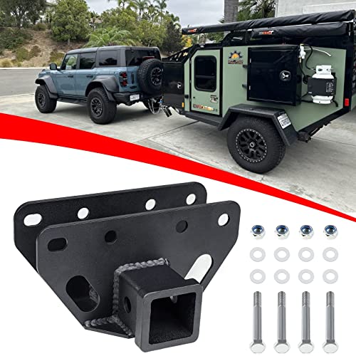 Upgraded Class 3 Trailer Hitch for Ford Bronco 2021-2026 2 Inch Tow Hitch Receiver Heavy Duty Ford Bronco Trailer Accessories Towing Hitch Receiver (Not for Bronco Sport)