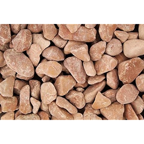 Gartenwelt Riegelsberger 25 kg Rosso Verona Kies ungewaschen Körnung 15-25 mm Marmorkies Marmor Kieselsteine Zierkies Steine Deko Garten Cover