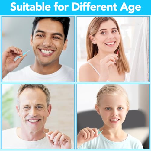 50 Stück Interdentalbürsten, Zahnzwischenraumbürsten Zahnreinigung Zwischenräume mit Überzug, Zahnbürste Zwischenräume zur Reinigung Zwischen Erhaltung der Mundgesundheit (5 Farben)