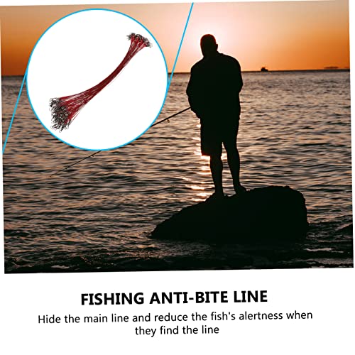 Totority 100pcs Bass Fishing Rig Steel Leader Snap Wire Trace Leader Rig Tackle miniatura 4