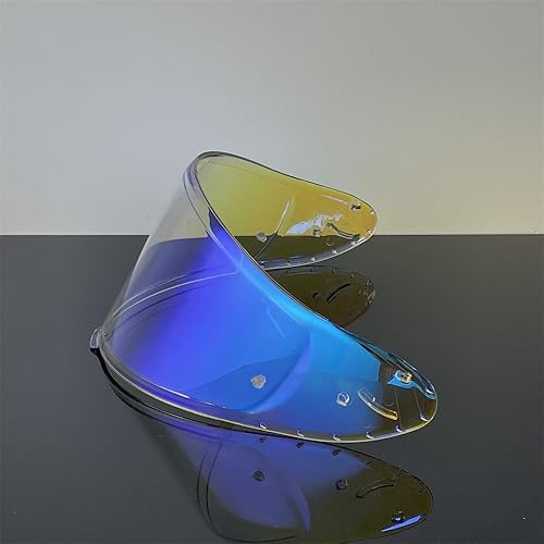 Miniatura 5 de Z8 Shield Visor Reemplazo Para SHOEI RF1400 NXR2 CWR-F2 Escudo facial Protección UV visera casco moto (Revo Clear Blue-día y noche)
