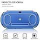 Displayschutzfolien für PlayStation Vita2000 mit rückseitigen Abdeckungen, AFUNTA 2Pack (4Stück) Gehärtetes Glas für und HD Clear PET Film für die Rückseite