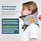 Nackenstrecker,Professionelle Nackenstütze,Verstellbare Halskrause Mensch,Nackenbuckel weg,mit Traction und Airbag Support,Stabil für die Entlastung der Halswirbelsäule Druck für Frauen & Männer