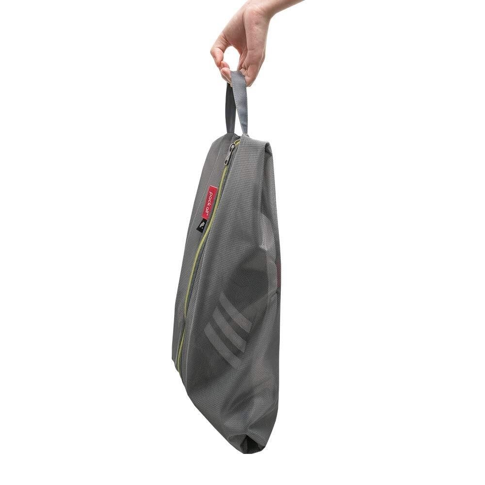 Bolsas de Zapatos for Viajes, Bolsa Malla Resistente al Agua con Cremallera, Organizador portátil for Hombres y Mujeres, 2 tamaños(Plus-Grey)