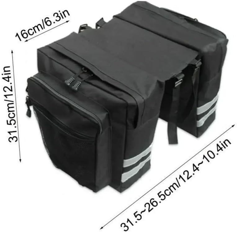 Bike Bag Accessories Panniers Cycling Double Side Rear Rack Bike Trunk Bag Mountain Road Bicycle Tail Seat Pannier Pack Luggage Carrier Bike Bicycle Bag