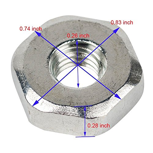 QHALEN Replacement 10Pcs Bar Nuts for STIHL Chainsaw MS170 MS180 MS230 MS250 MS380 MS381 017 018 023 025