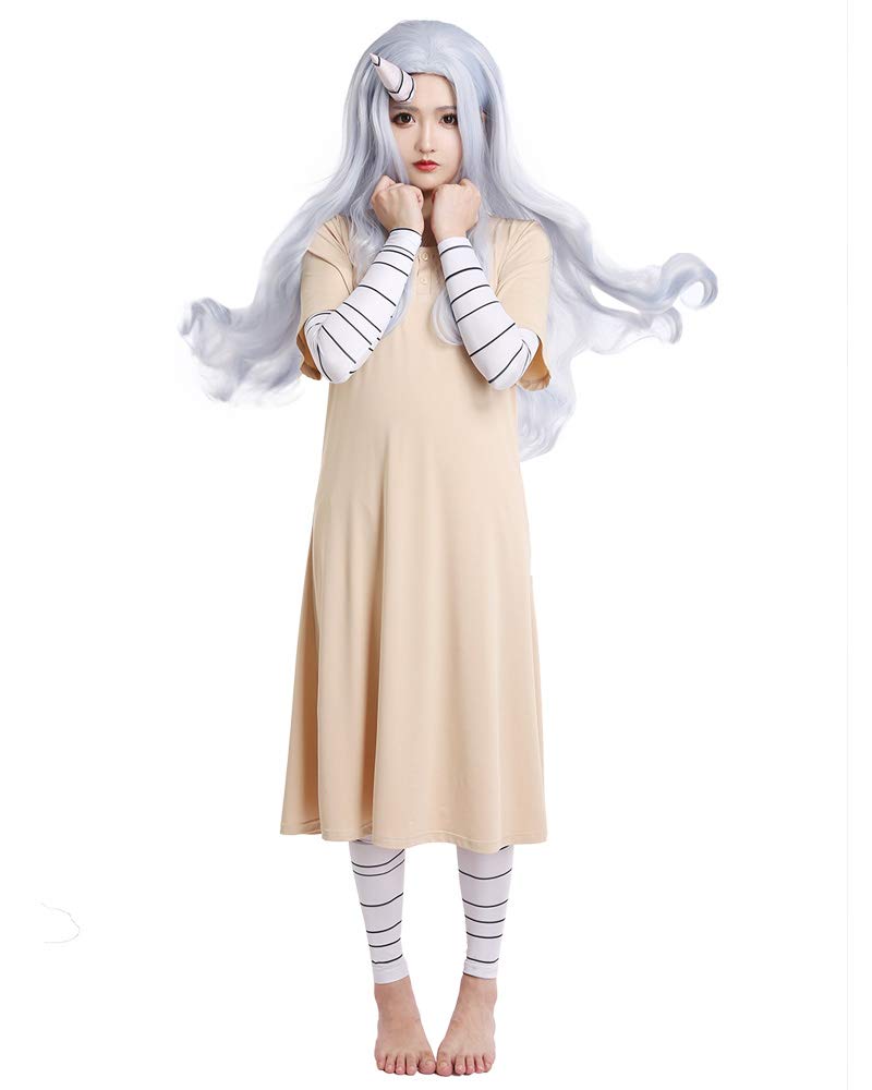 miccostumesWomen's Full Set Anime Dress Cosplay Costume Dress with Horn Sleeve Puttee