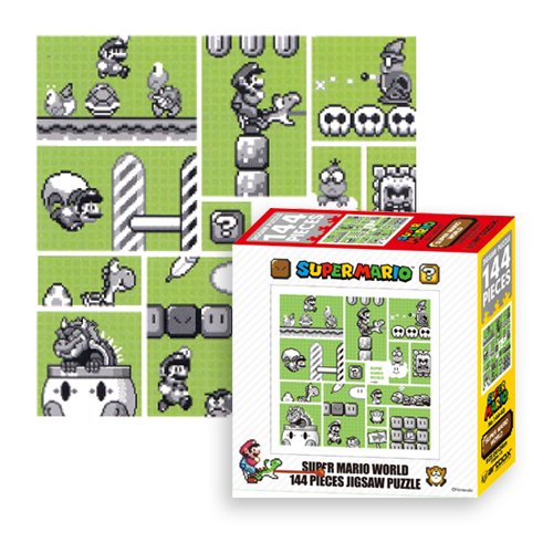 Ensky Nintendo Super Mario Brothers 30th Anniversary Green Mario World Jigsaw Puzzle (144 Piece)