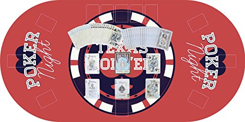 Tapete Poker Antideslizante Oval Texas Hold