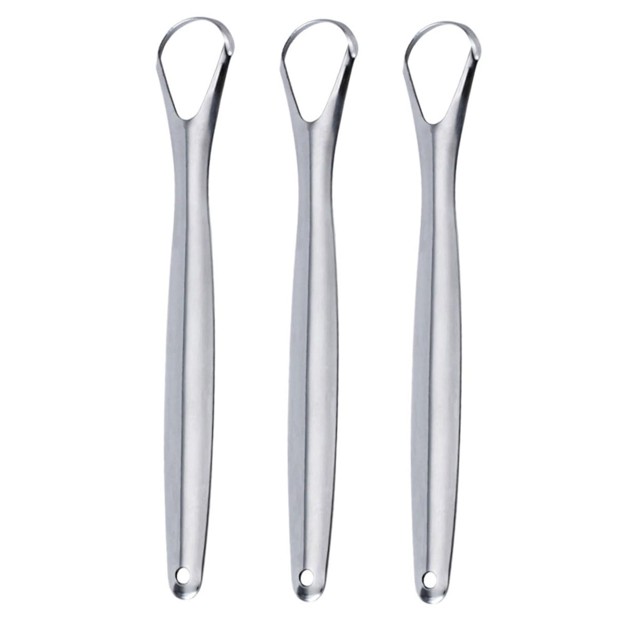 BEBEMOKO Fight Bad Breath Naturally 3pcs Tongue Cleaning Tools Portable Compact and Gentle for Daily Oral Care
