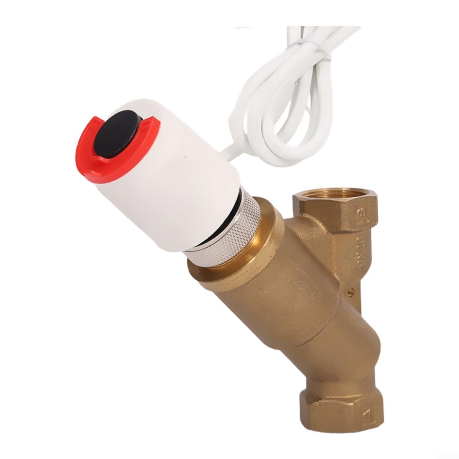 Valvola di compensazione dinamica elettronica a 2 vie, in ottone, normalmente chiusa, valvola magnetica elettrica, attacco filettato G, per impianti di riscaldamento, acqua calda, acqua fredda, DN20
