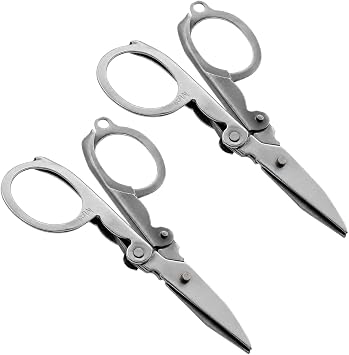 KUTZ 2 Pack 3" 7.6 cm Folding Scissors | Portable & Sharp | Ideal for Needlecrafts & Sewing