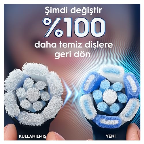Image of Oral-B Lot of 6 Ultimate Clean Replacement Toothbrush Heads, Authentic, Black, Deep Cleaning, Plaque Removal, Round Brush Head for Oral B iO Electric Toothbrushes