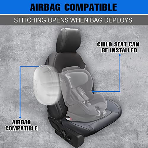 Beegrow Seat Covers Protector With Backrest And Armrest For Ford Bronco Accessories 2021 2022 2023 4-Door Full Set Pu Leather Interior Covers (Black) #TOP4