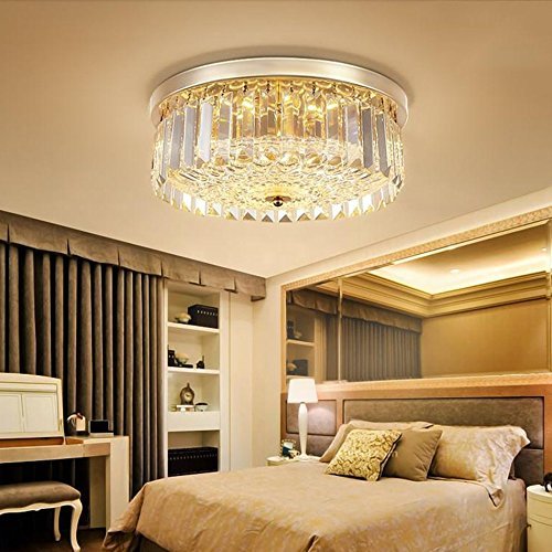 Lustre en cristal K9 moderne plafonnier chic de 45cm