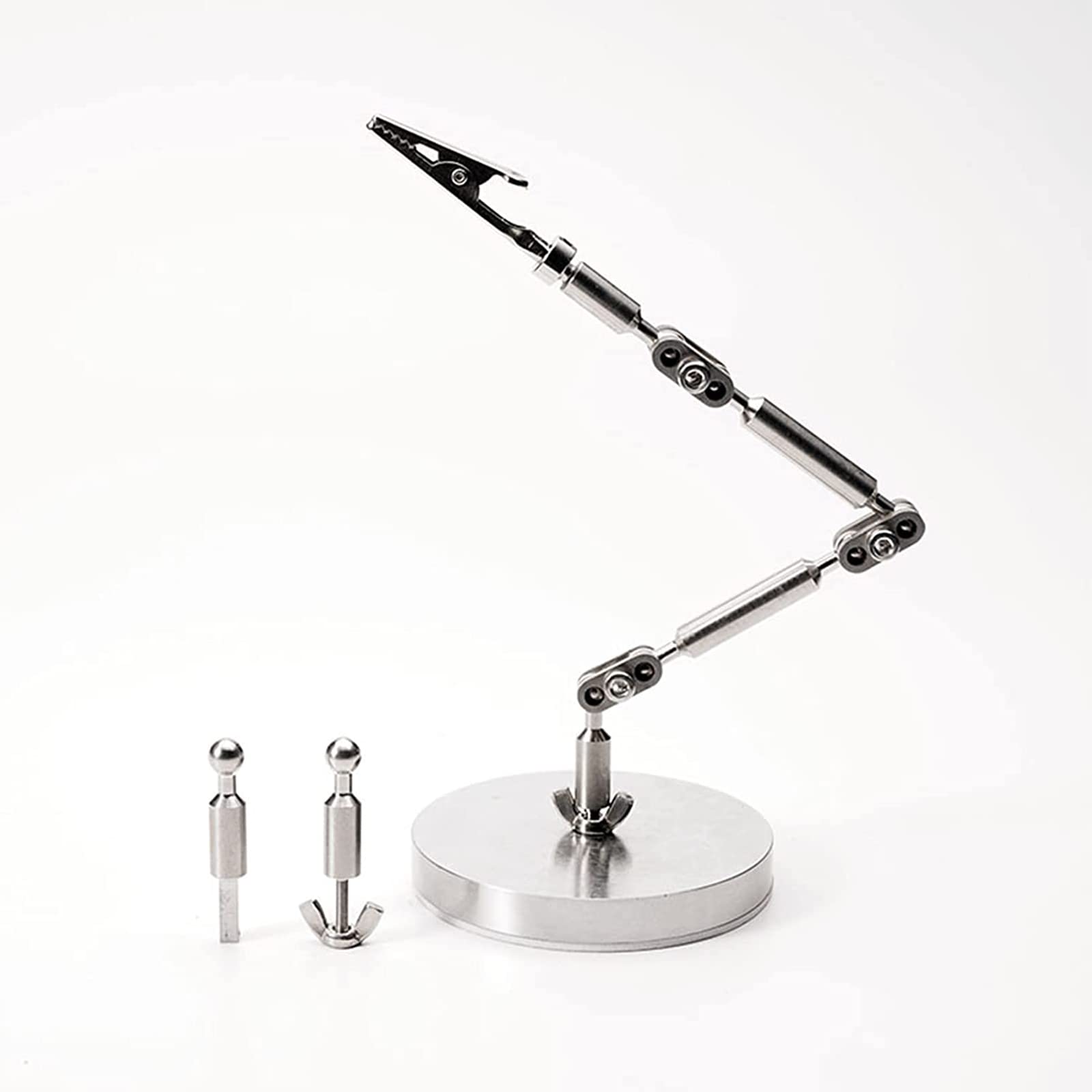 Armature Rigging System, Rig Arm do trzymania armatury marionetki w animacji poklatkowej, Rig Arm ze stali nierdzewnej, z 3 złączami, maksymalna ładowność 100g