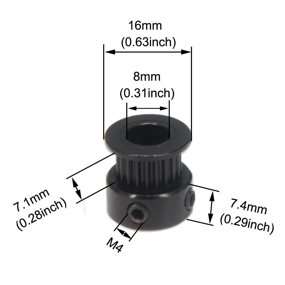 Zeberoxyz Big V Wheel With Plate And 6mm Belt Buckle For 2020V-Slot - View #7