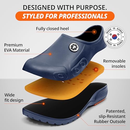 Image of YUNGPRIME Men's and Women's Slip-Resistant Work Shoes - Nursing - Chef Shoes